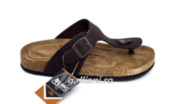 Papuci intre degete barbati Arrrigo Bello maro cu catarama-a5113-11