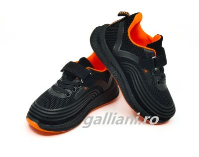 Adidasi negri cu arici(siret elastic)-copii-cs-201-5