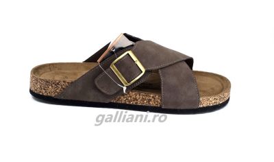 Papuci barbati Arrrigo Bello maro cu catarama  galliani.ro -a5111-3
